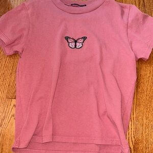 Brandy Melville Pink Butterfly Top No Longer Sold (I believe)